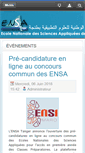 Mobile Screenshot of ensat.ac.ma